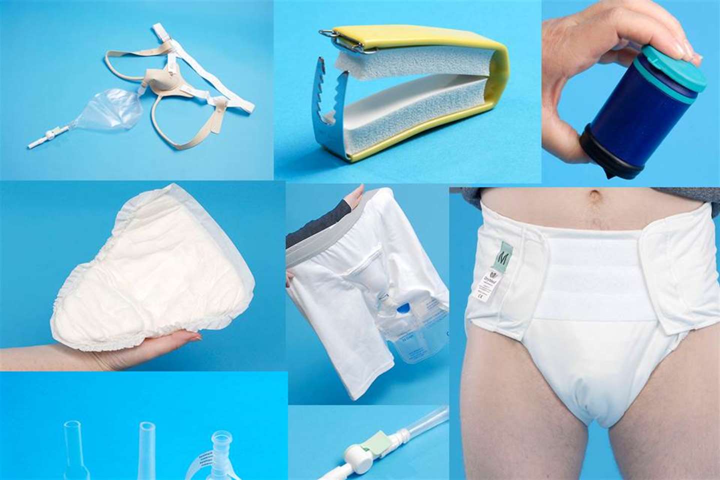 Collage of male products