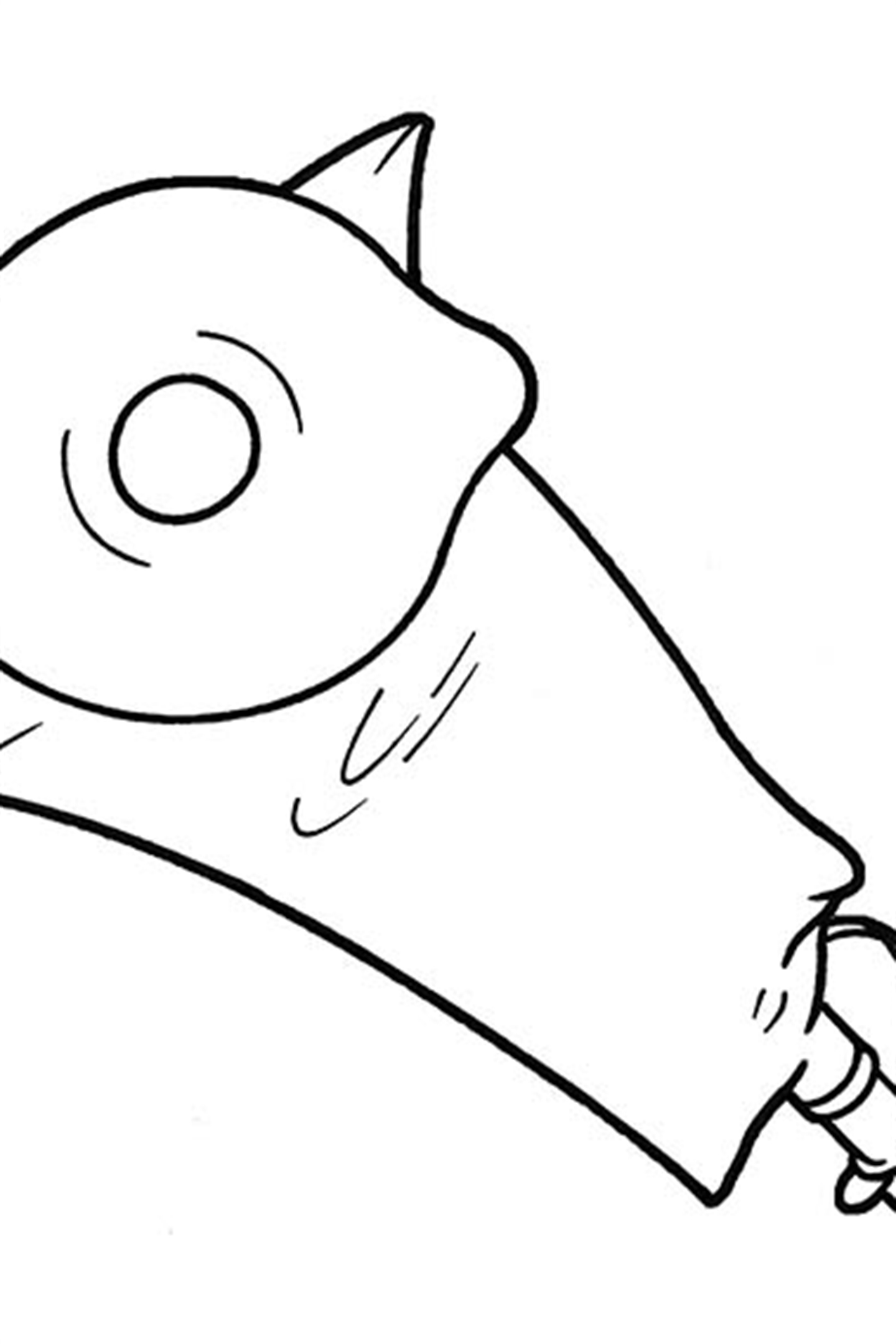 Penile pouch - line drawing