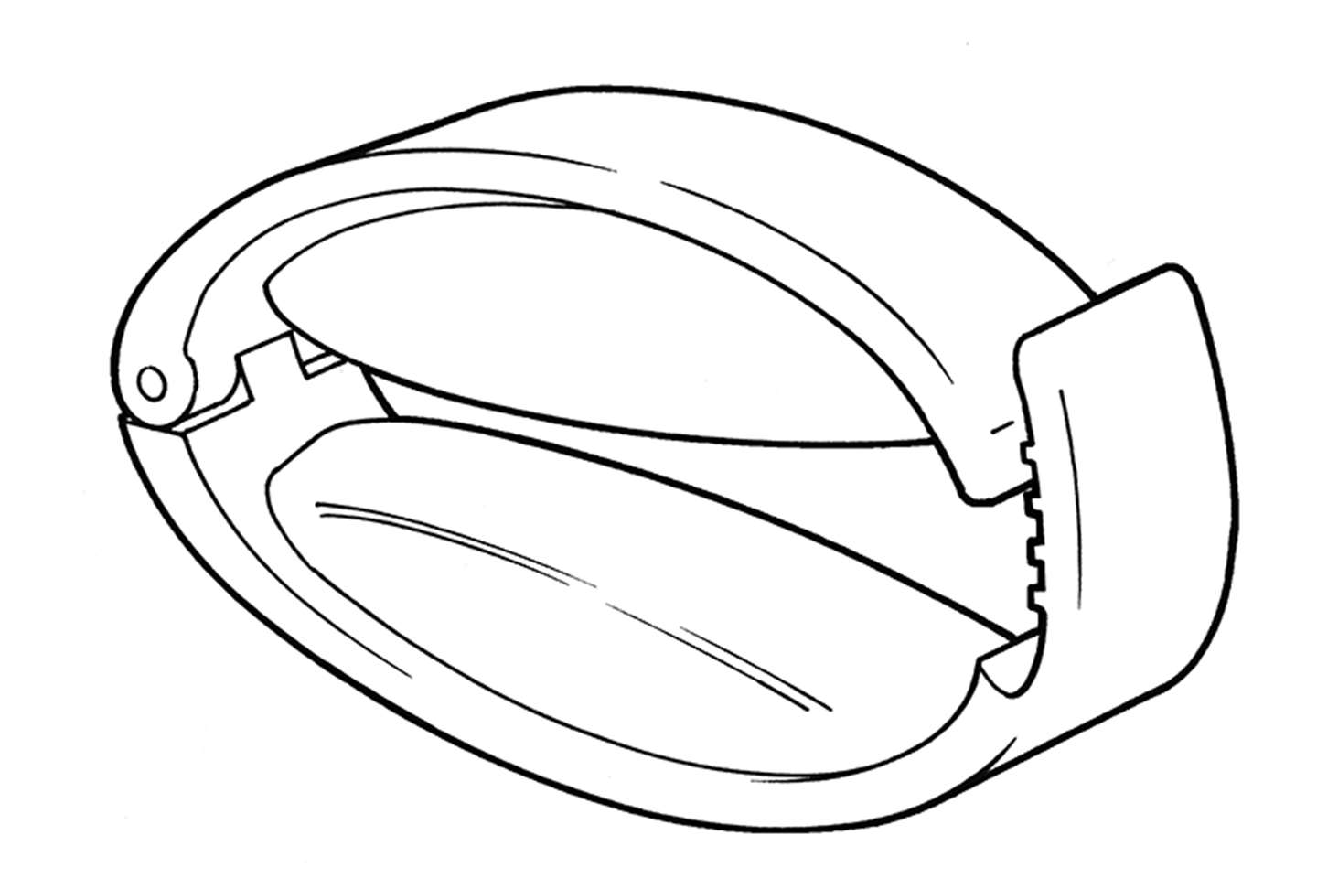 Penile clamp - line diagram