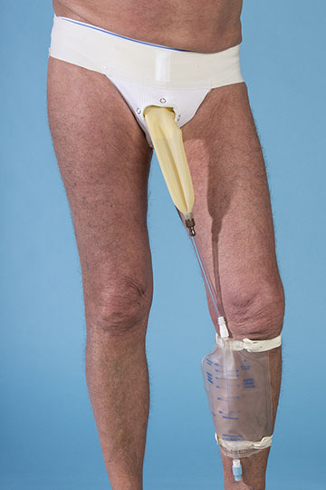 Male urinal reusable latex sheath