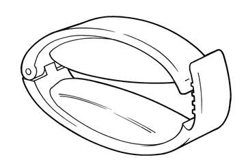 Penile clamp - line diagram