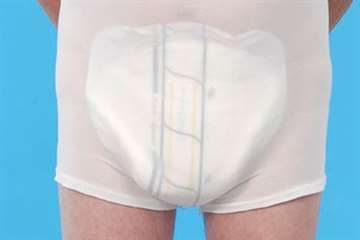Absorbent products for moderate / heavy bladder leakage in men