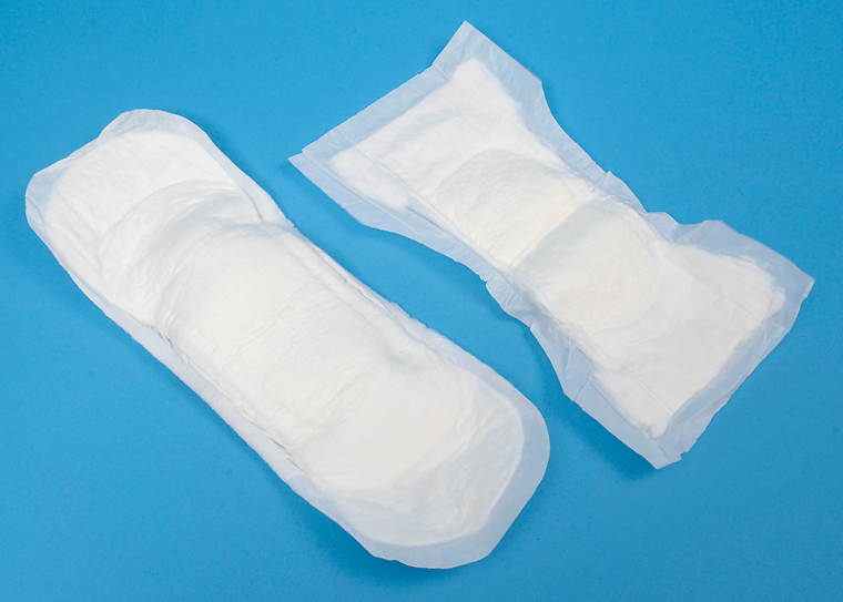 Absorbent products for light bladder leakage in women